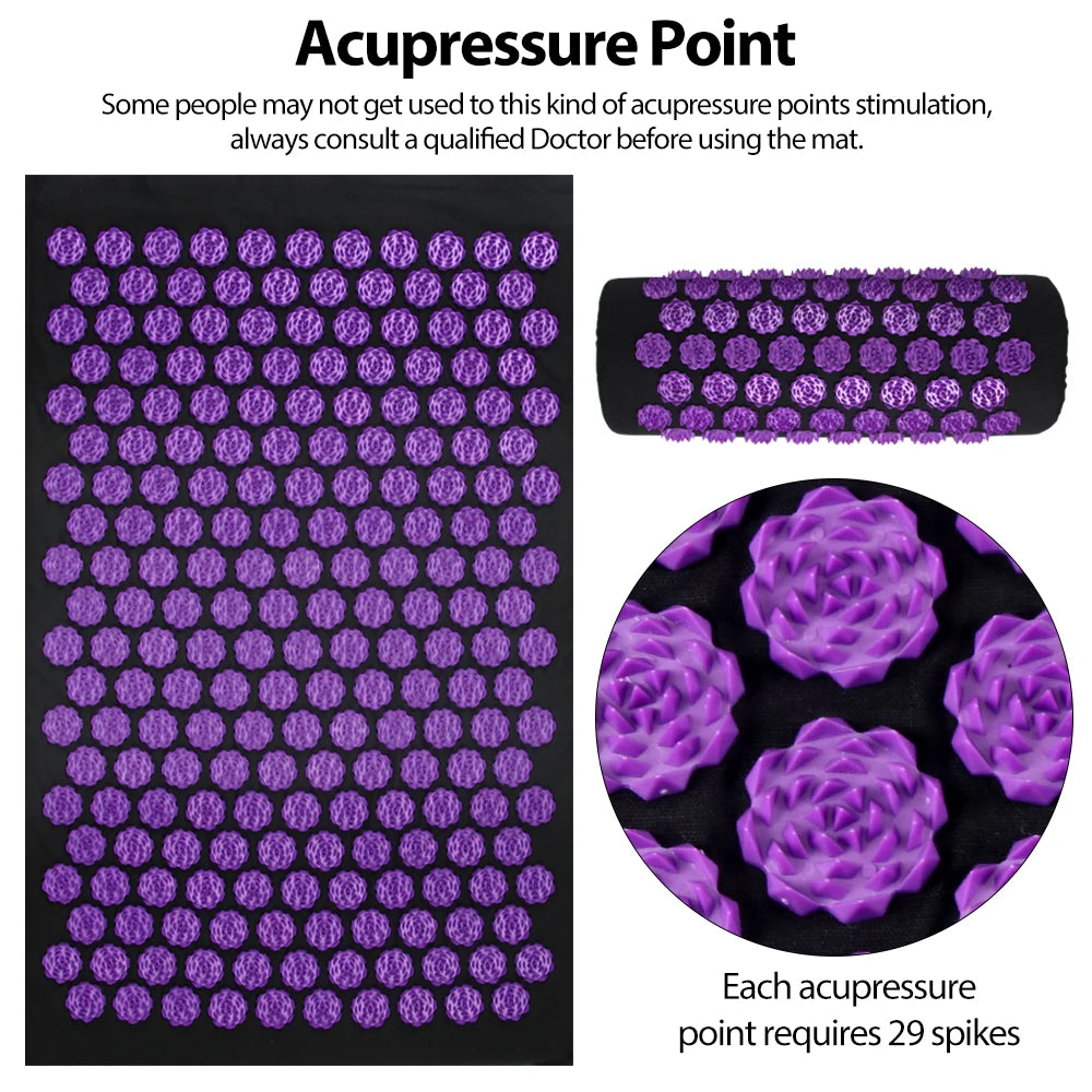 Tapis d'Acupression Pranamat ECO Lotus – Soulagement Naturel & Relaxation Profonde