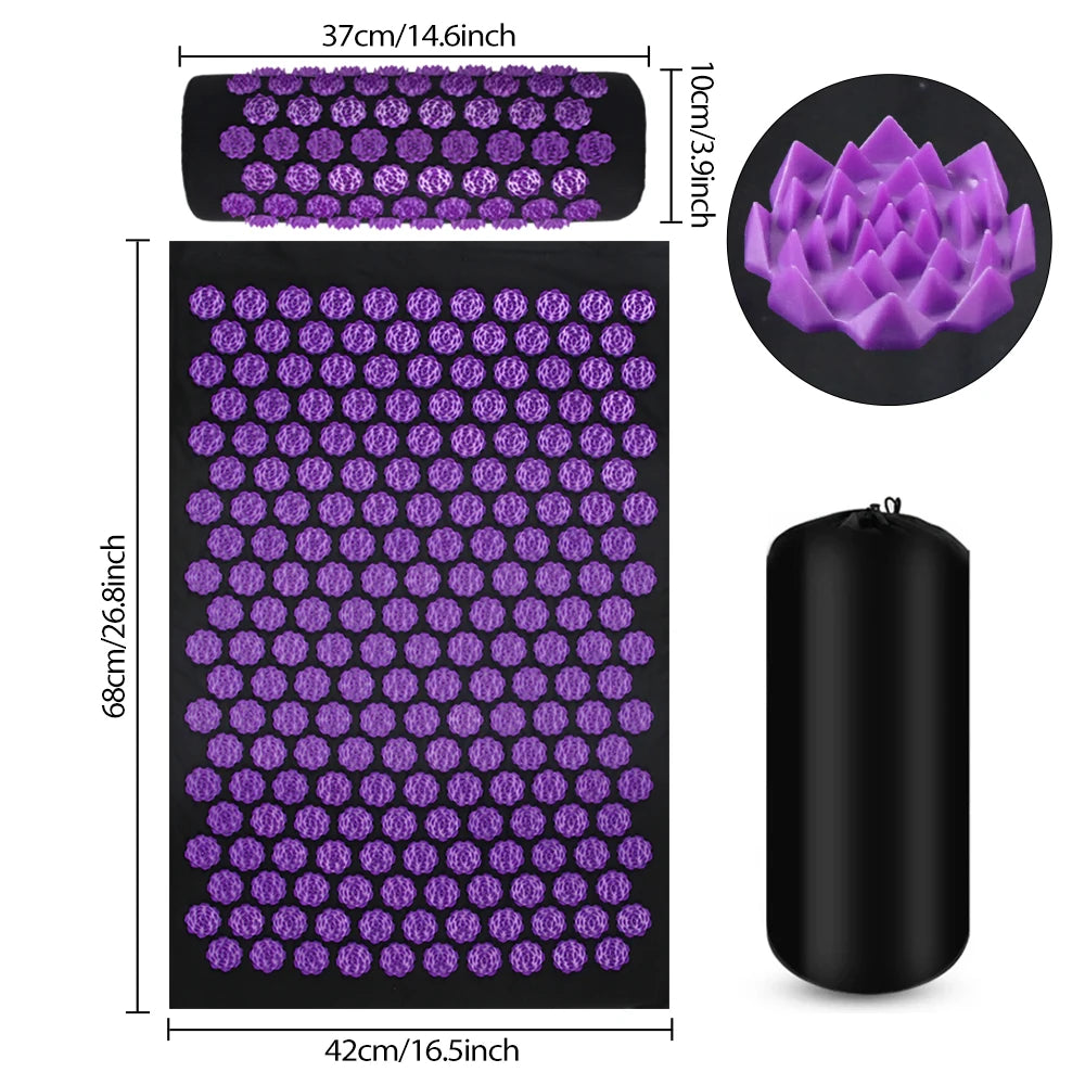 Tapis d'Acupression Pranamat ECO Lotus – Soulagement Naturel & Relaxation Profonde