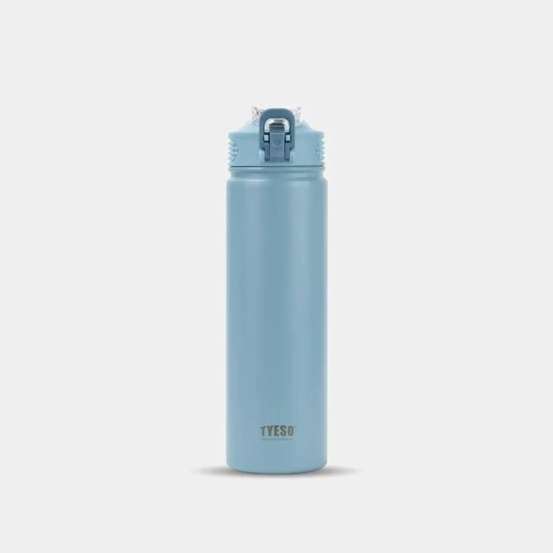 Gourde Isotherme 750 ml en Acier Inoxydable avec Paille – Conception Portable et Étanche