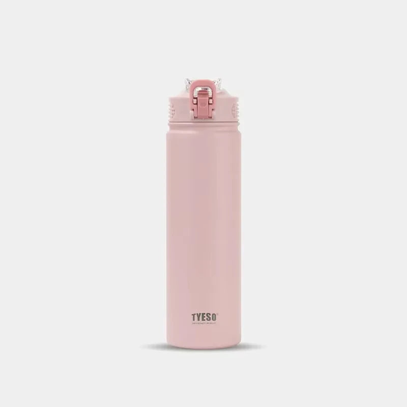 Gourde Isotherme 750 ml en Acier Inoxydable avec Paille – Conception Portable et Étanche