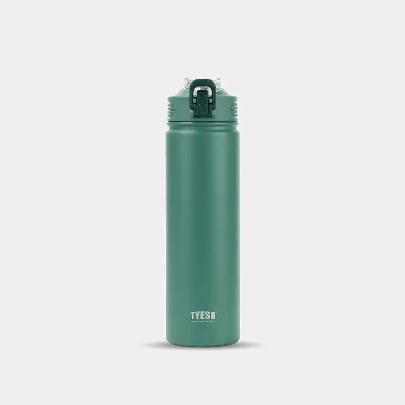 Gourde Isotherme 750 ml en Acier Inoxydable avec Paille – Conception Portable et Étanche