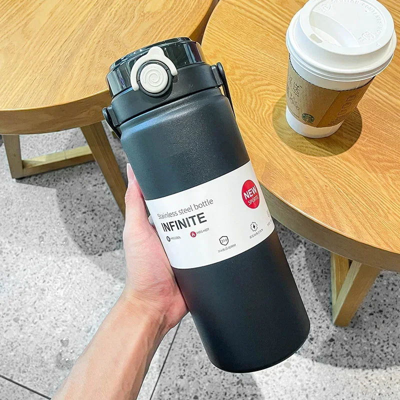 Bouteille Isotherme 1L avec Paille – Hydratation Durable et Élégante