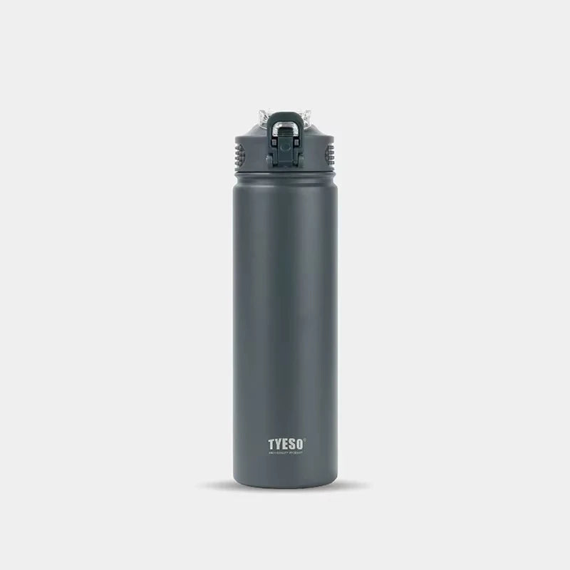 Gourde Isotherme 750 ml en Acier Inoxydable avec Paille – Conception Portable et Étanche