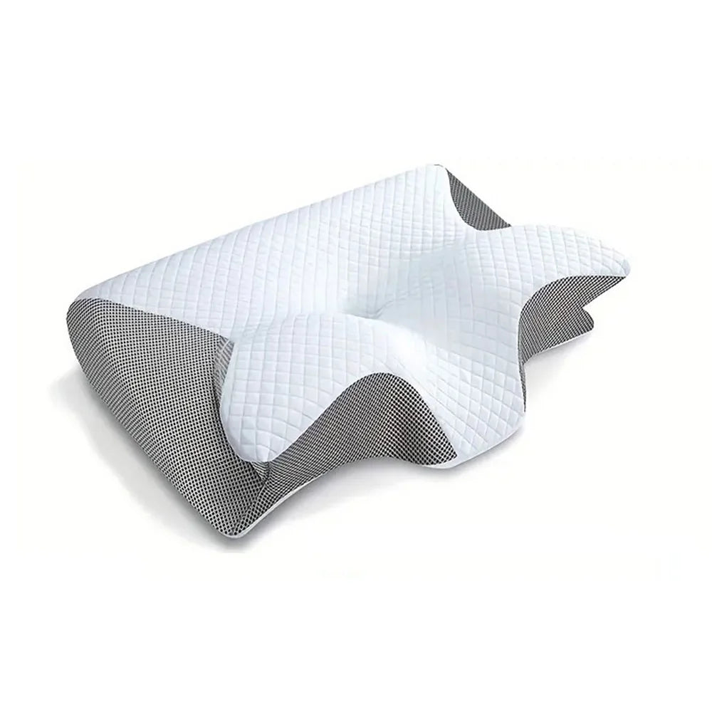 Oreiller Cervical Ergonomique – Soulage les Douleurs au Cou | Mémoire de Forme 2-en-1