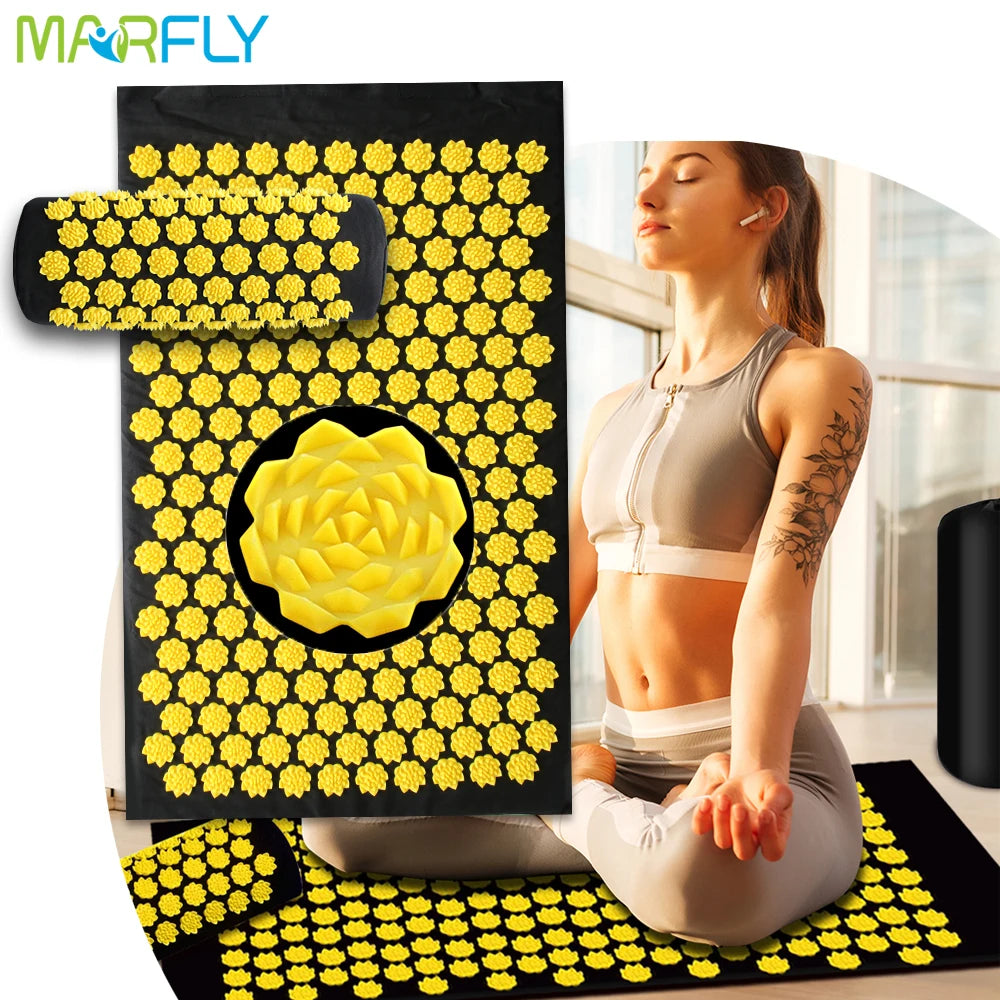 Tapis d'Acupression Pranamat ECO Lotus – Soulagement Naturel & Relaxation Profonde