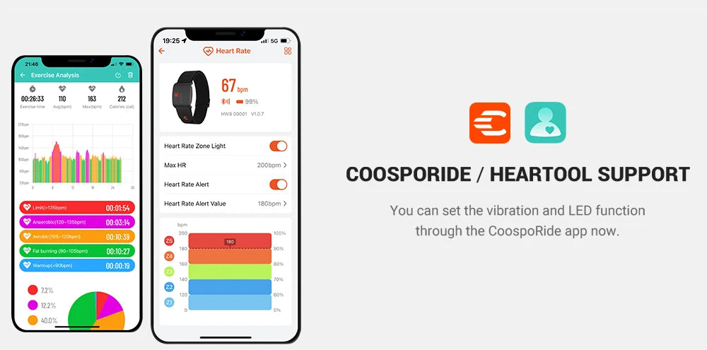 Coospo HW9 – Synchronisation avec application mobile