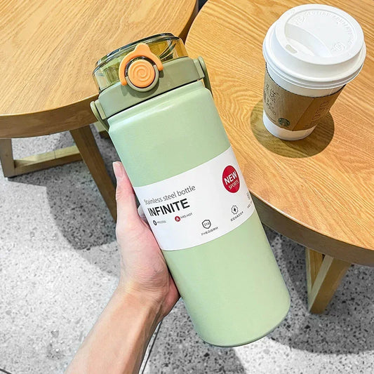 Bouteille Isotherme 1L avec Paille – Hydratation Durable et Élégante