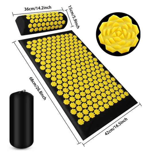 Tapis d'Acupression Pranamat ECO Lotus – Soulagement Naturel & Relaxation Profonde