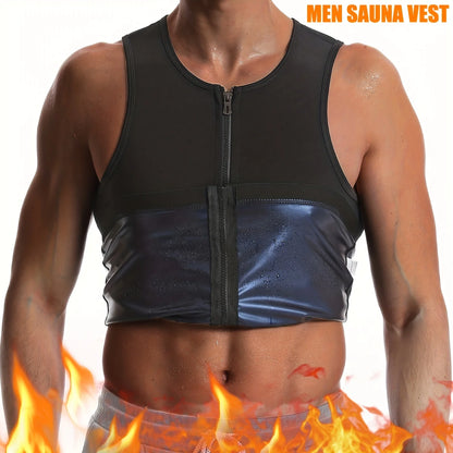 🔥 Déchaîne ta transpiration – Veste Sauna Homme Gainante Zippée La sueur, c’est la victoire qui coule.