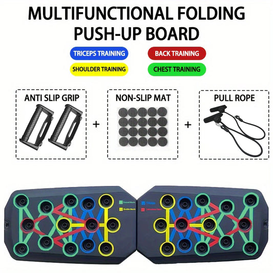 Planche Push-Up Multifonction Pliable – Rangement facile